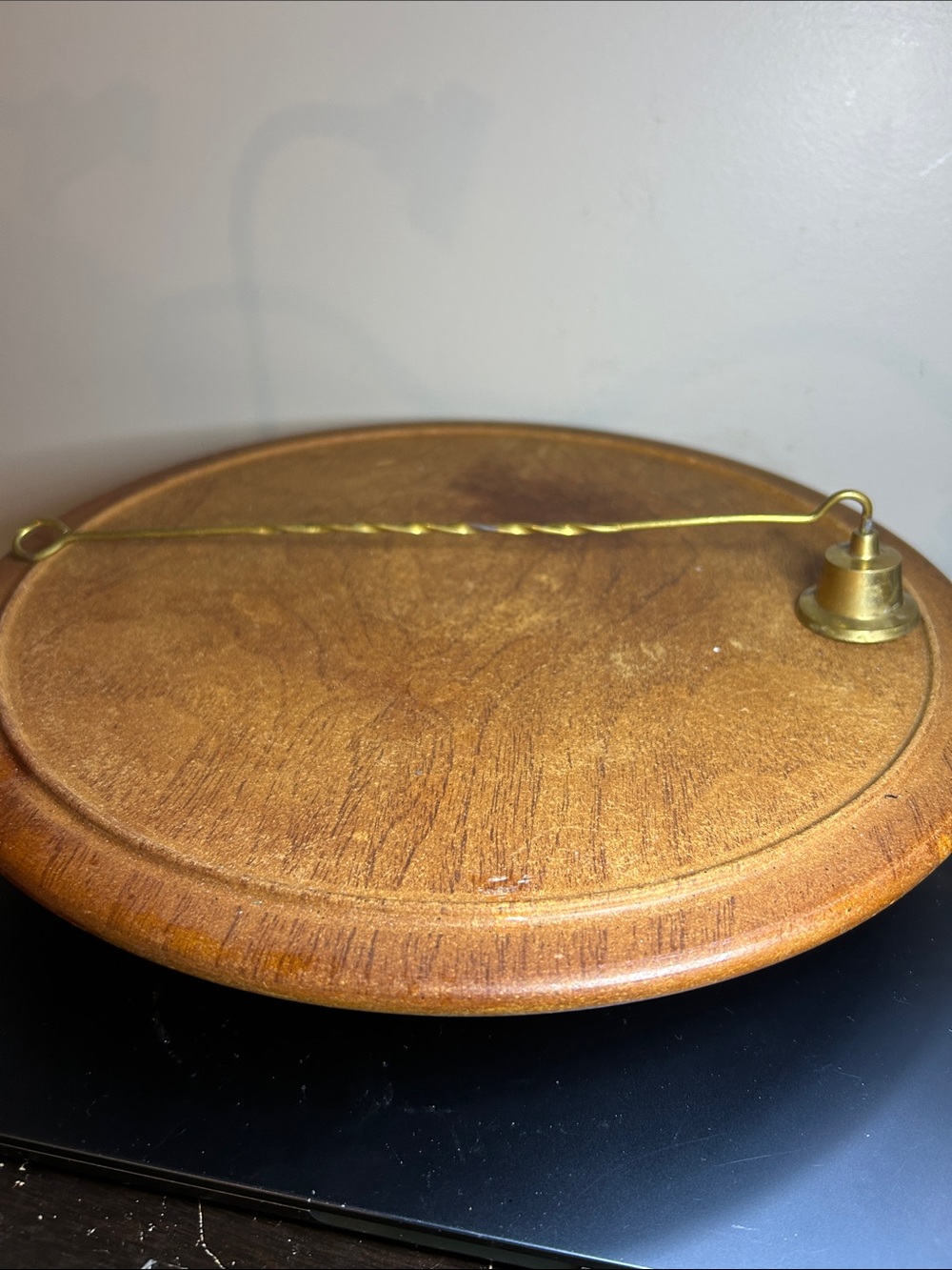 Vintage Brass Candle Snuffer ~12” Long Classic Turned Handle Taper Candle Tool